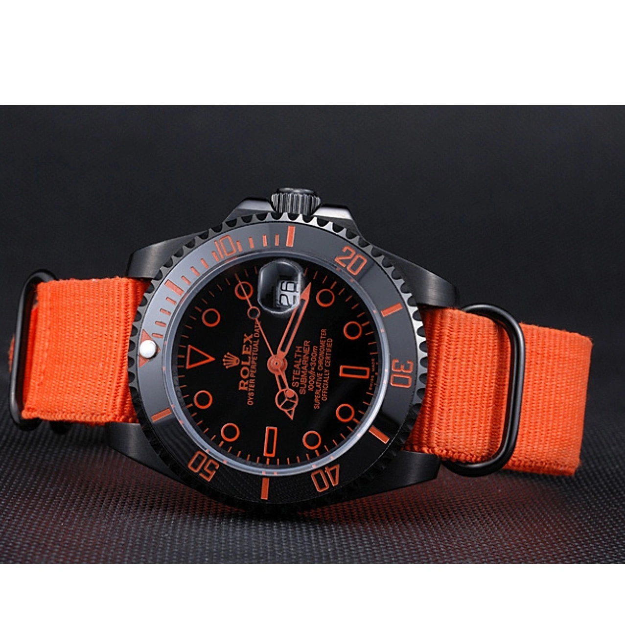 Good Copy Rolex Watches 622011 Nylon Submariner Stealth Strap Rolex Orange 0712